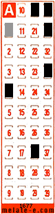 Volante ganador del sorteo 1677 de Melate Retro