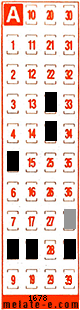 Volante ganador del sorteo 1678 de Melate Retro