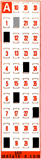 Volante ganador del sorteo 168 de Melate Retro