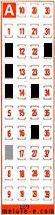 Volante ganador del sorteo 169 de Melate Retro