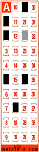 Volante ganador del sorteo 172 de Melate Retro
