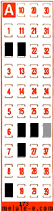 Volante ganador del sorteo 173 de Melate Retro