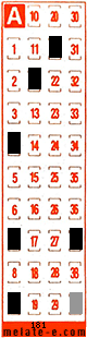 Volante ganador del sorteo 181 de Melate Retro
