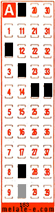 Volante ganador del sorteo 183 de Melate Retro