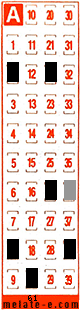 Volante ganador del sorteo 61 de Melate Retro