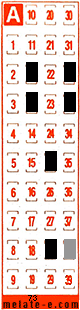 Volante ganador del sorteo 73 de Melate Retro