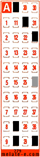 Volante ganador del sorteo 779 de Melate Retro