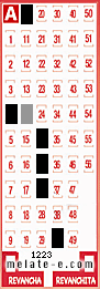 Volante ganador del sorteo 1223 de Melate