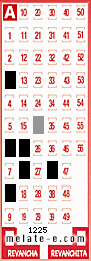 Volante ganador del sorteo 1225 de Melate