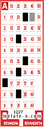 Volante ganador del sorteo 1227 de Melate