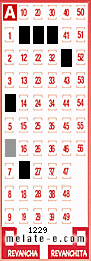 Volante ganador del sorteo 1229 de Melate
