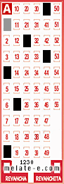 Volante ganador del sorteo 1230 de Melate