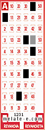 Volante ganador del sorteo 1231 de Melate