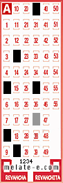 Volante ganador del sorteo 1234 de Melate