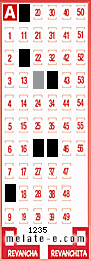 Volante ganador del sorteo 1235 de Melate