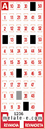 Volante ganador del sorteo 1236 de Melate