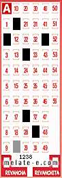 Volante ganador del sorteo 1238 de Melate