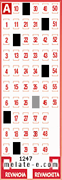 Volante ganador del sorteo 1247 de Melate