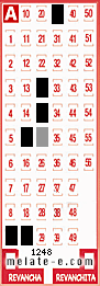 Volante ganador del sorteo 1248 de Melate