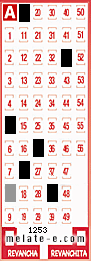 Volante ganador del sorteo 1253 de Melate