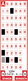 Volante ganador del sorteo 1254 de Melate