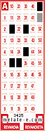 Volante ganador del sorteo 3425 de Melate