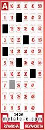 Volante ganador del sorteo 3426 de Melate