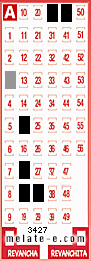 Volante ganador del sorteo 3427 de Melate
