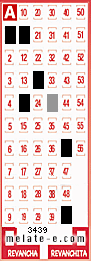 Volante ganador del sorteo de Melate con fecha del miércoles  10 de marzo de 2021