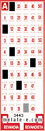 Volante ganador del sorteo de Melate con fecha del miércoles  24 de marzo de 2021