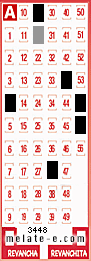 Volante ganador del sorteo de Melate con fecha del domingo  11 de abril de 2021