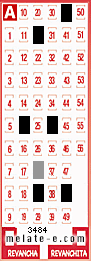 Volante ganador del sorteo 3484 de Melate