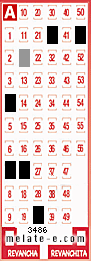 Volante ganador del sorteo 3486 de Melate