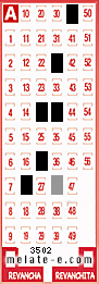 Volante ganador del sorteo 3502 de Melate