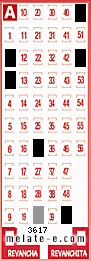 Volante ganador del sorteo 3617 de Melate