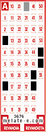 Volante ganador del sorteo 3676 de Melate