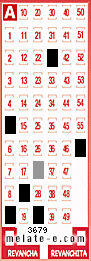 Volante ganador del sorteo 3679 de Melate