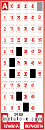 Volante ganador del sorteo 3988 de Melate