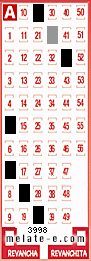 Volante ganador del sorteo 3998 de Melate
