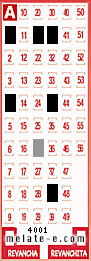 Volante ganador del sorteo 4001 de Melate