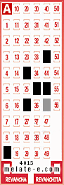 Volante ganador del sorteo 4013 de Melate