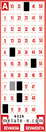 Volante ganador del sorteo 4014 de Melate