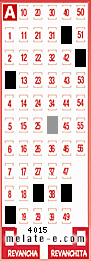 Volante ganador del sorteo 4015 de Melate