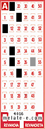Volante ganador del sorteo 4016 de Melate