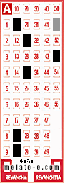 Volante ganador del sorteo 4060 de Melate