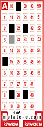 Volante ganador del sorteo 4061 de Melate