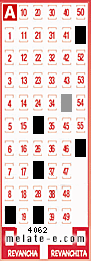 Volante ganador del sorteo 4062 de Melate