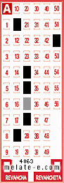 Volante ganador del sorteo 4063 de Melate