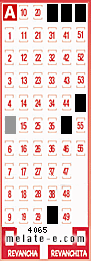 Volante ganador del sorteo 4065 de Melate