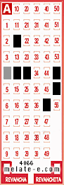 Volante ganador del sorteo 4066 de Melate